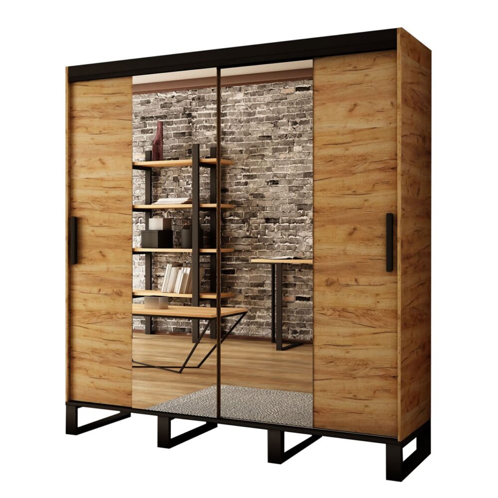 ארון הזזה + מראה דגם Willow 180cm ארון הזזה 180 ס"מ דגם Willow T1 – תמונה 1