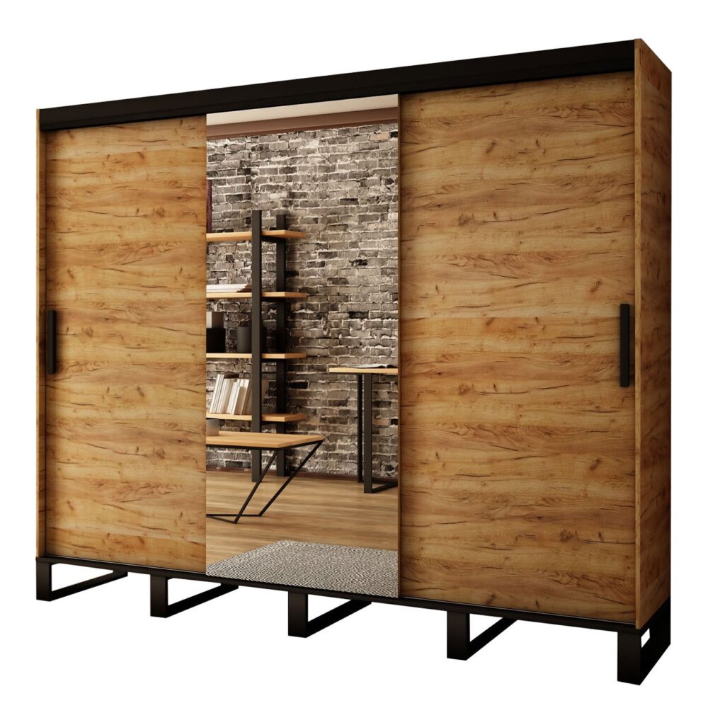ארון הזזה + מראה דגם Willow 250cm1 ארון הזזה 250 ס"מ דגם Willow T1 – תמונה 1
