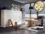 מיטת יחיד מתקפלת לקיר אופקי 90x200 דגם PRO-II POZIOMY – תמונה 3