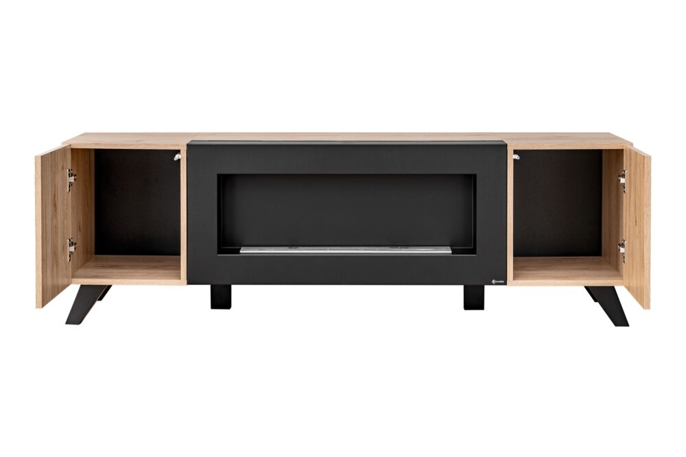 HJZ-LM-RTV-K_2.jpg מזנון טלוויזיה קמין חשמלי דגם Liam – עיצוב מודרני – תמונה 2
