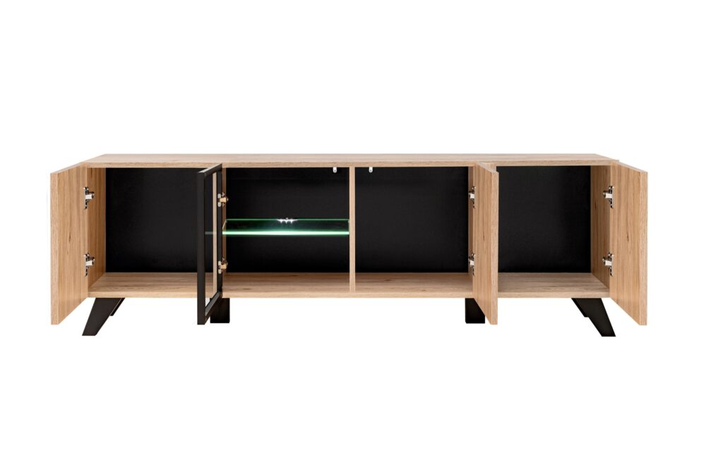 HJZ-LM-RTV_2.jpg מזנון טלוויזיה לסלון דגם Liam – עיצוב מודרני ואלגנטי – תמונה 2