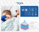 מזרן בד אלוורה נושם 14 ס"מ דגם Junior - נוחות לשינה טובה – תמונה 2