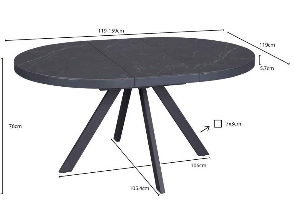 solt-black-04.jpg שולחן SOLT 119-159x119 קרמי שחור - שילוב של יוקרה ופונקציונליות – תמונה 4