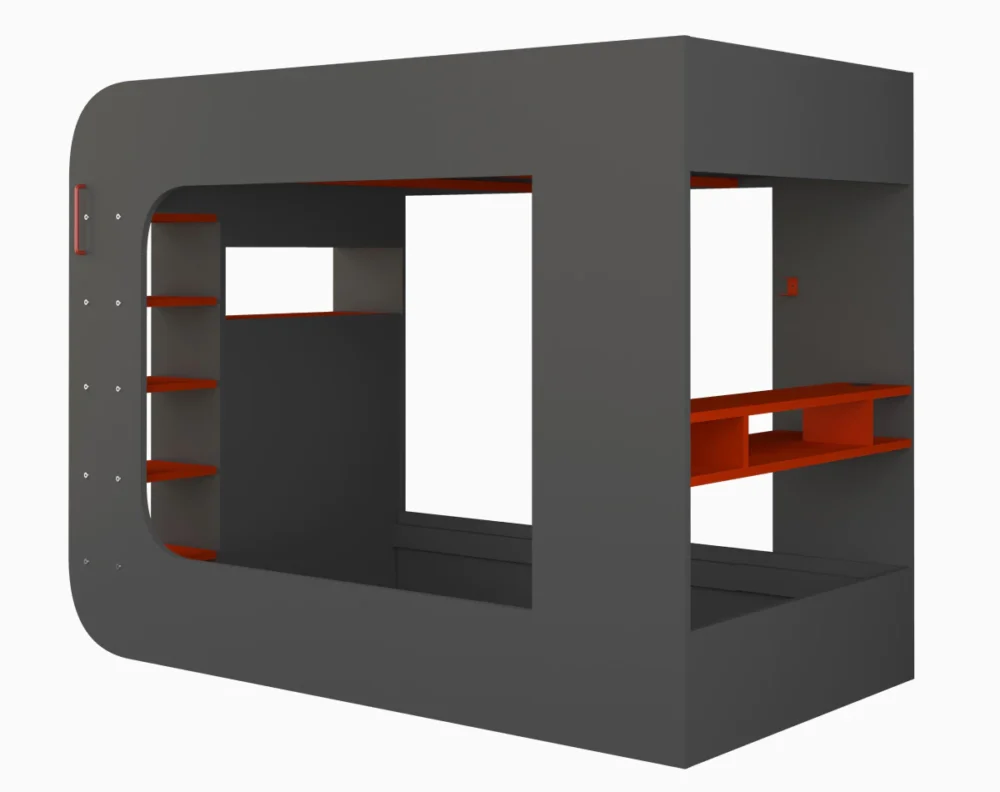5000-101.webp "מיטת גלריה 120x200 עם שולחן ותאורת LED – דגם MSpace" – תמונה 13