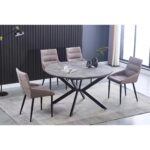 Modern Dining Table Set - DT-193 MDF with 4 Chairs – תמונה 3