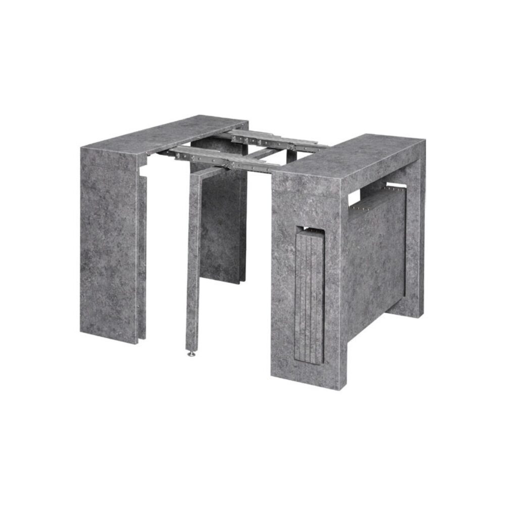 expandable-console-table-cement-gray-1-2000x2000-1.jpg שולחן קונסולה נפתח אפור מלט לעיצוב הבית - יוקרה וסטייל – תמונה 1