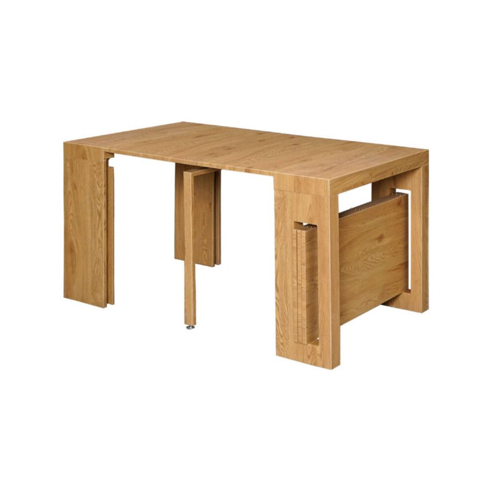 expandable-console-table-light-sonoma-oak-1-2000x2000-1.jpg שולחן קונסולה נפתח אלון סונומה בהיר - עיצוב מודרני – תמונה 3