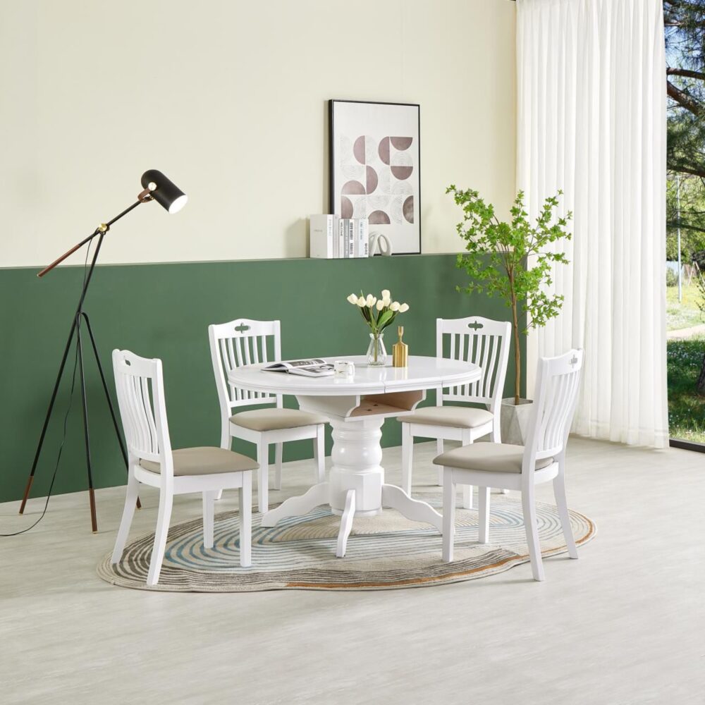 round-dining-table-white-2-2000x2000-1.jpeg שולחן אוכל עגול לבן – שולחן איכותי לעיצוב הבית – תמונה 1