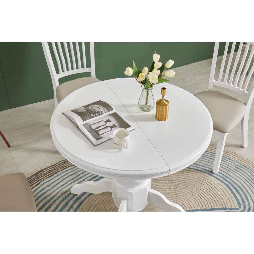 round-dining-table-white-3-2000x2000w.jpeg שולחן אוכל עגול לבן – שולחן איכותי לעיצוב הבית – תמונה 6