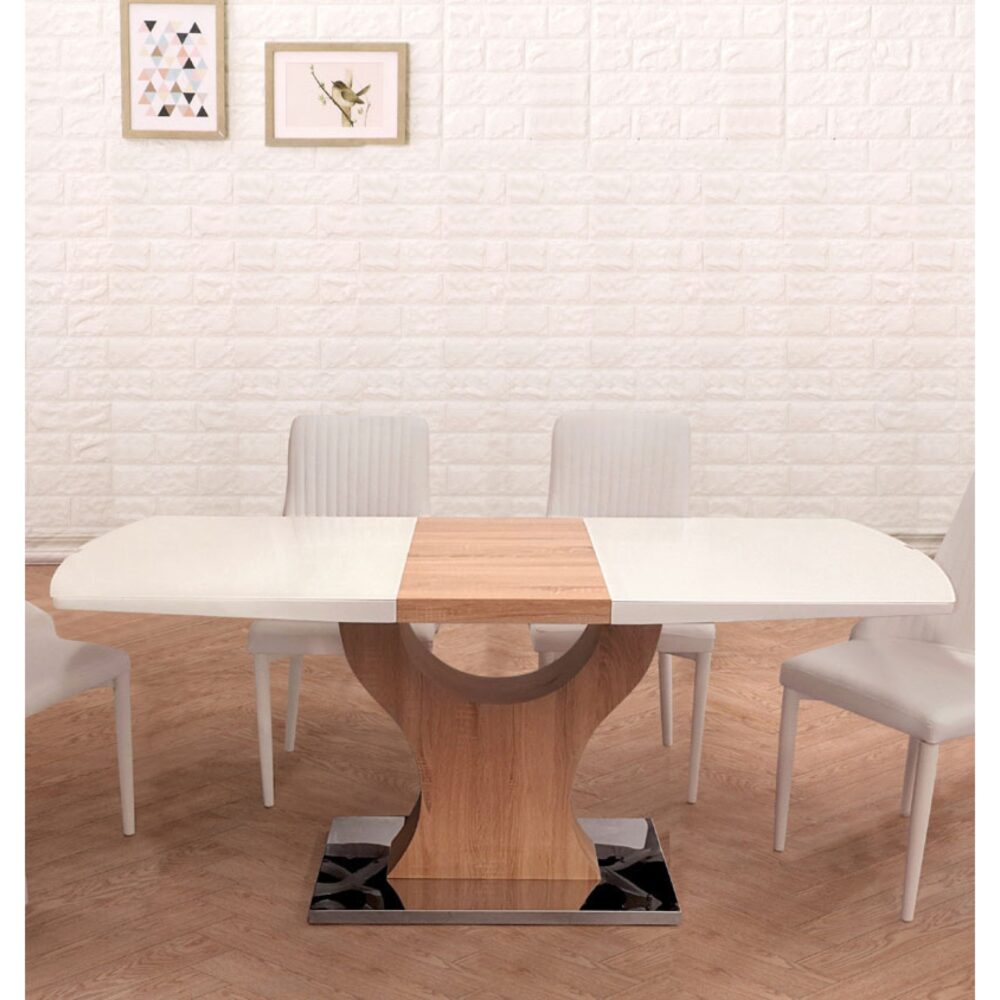 wooden-dining-table-length-140-cm-2-2000x2000h.jpg שולחן אוכל מעץ אורן 140 ס"מ - עיצוב איכותי לבית – תמונה 2