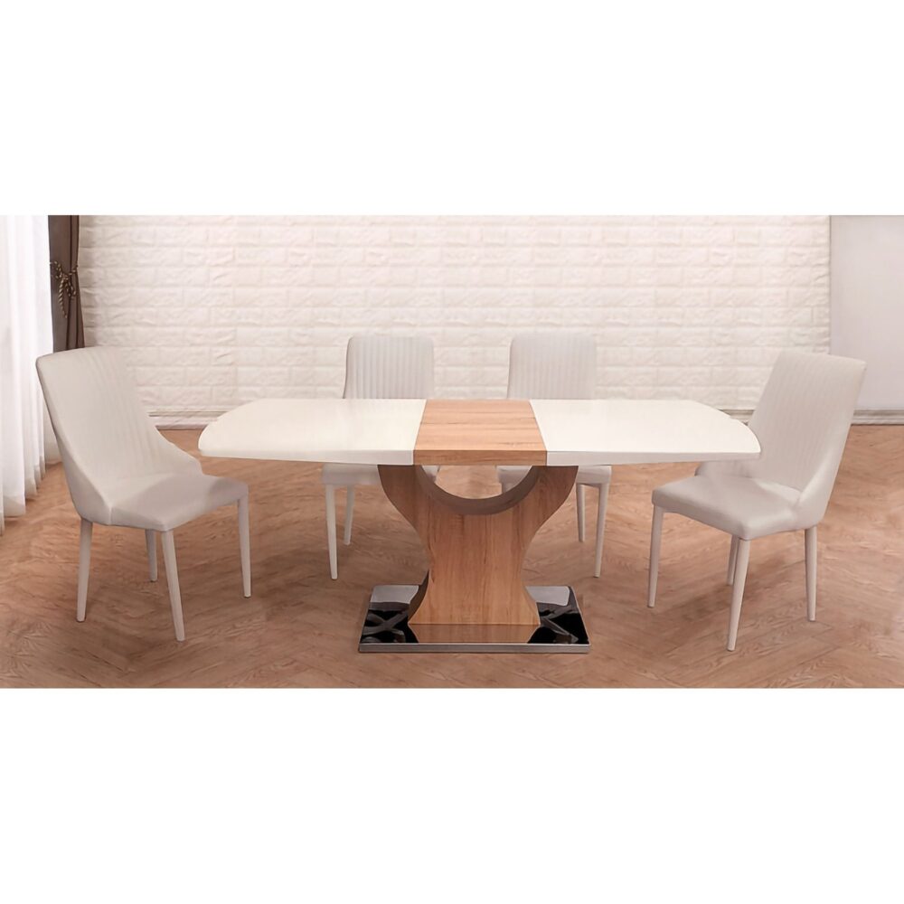 wooden-dining-table-length-140-cm-3-2000x2000w.jpg שולחן אוכל מעץ אורן 140 ס"מ - עיצוב איכותי לבית – תמונה 4